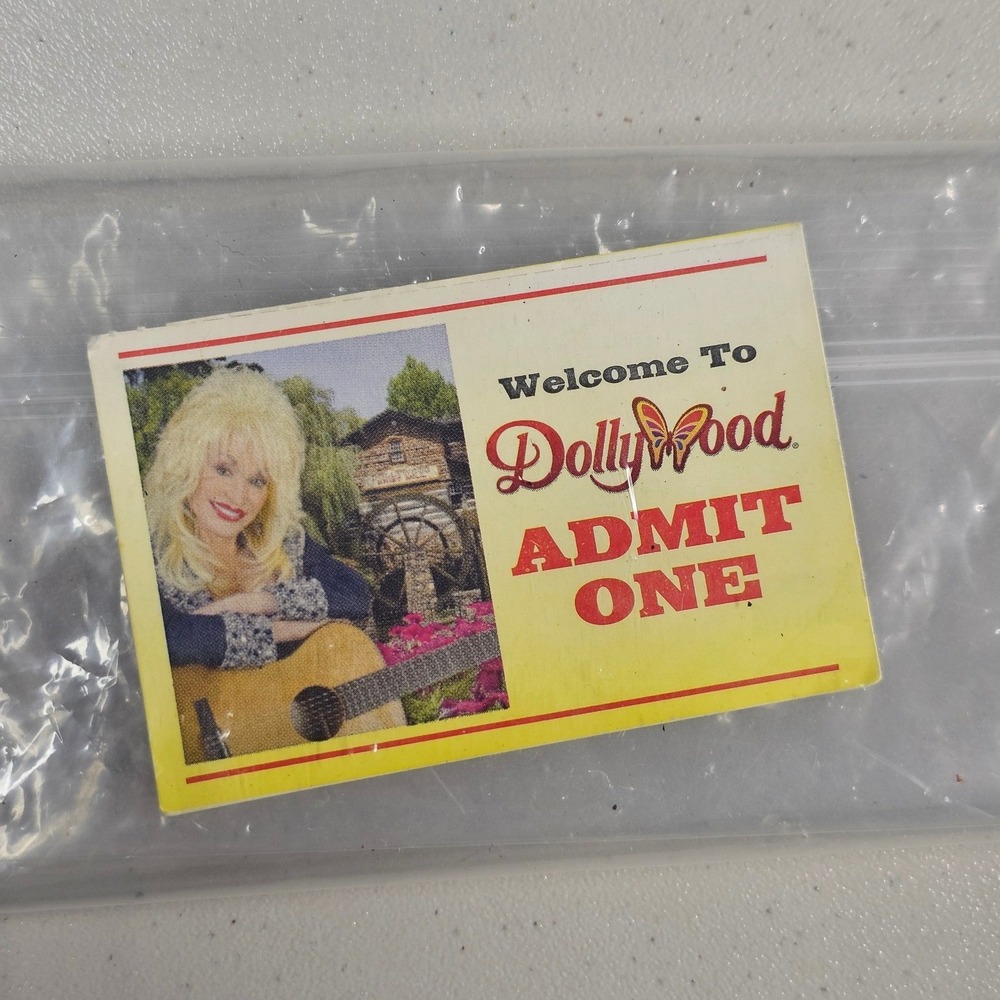 Vintage 2013 Dollywood Admit One Ticket Stub Dolly Parton Pigeon Forge TN